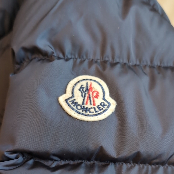 Moncler Navy Down Jacket - Picture 3 of 14